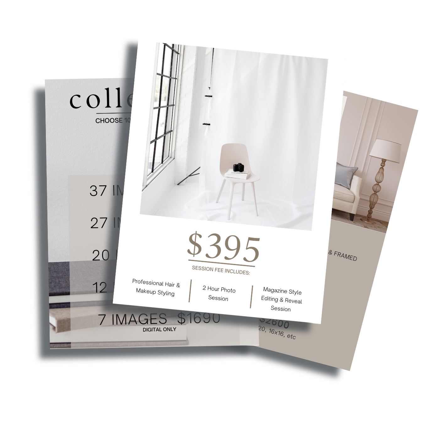 Portrait Price List Template