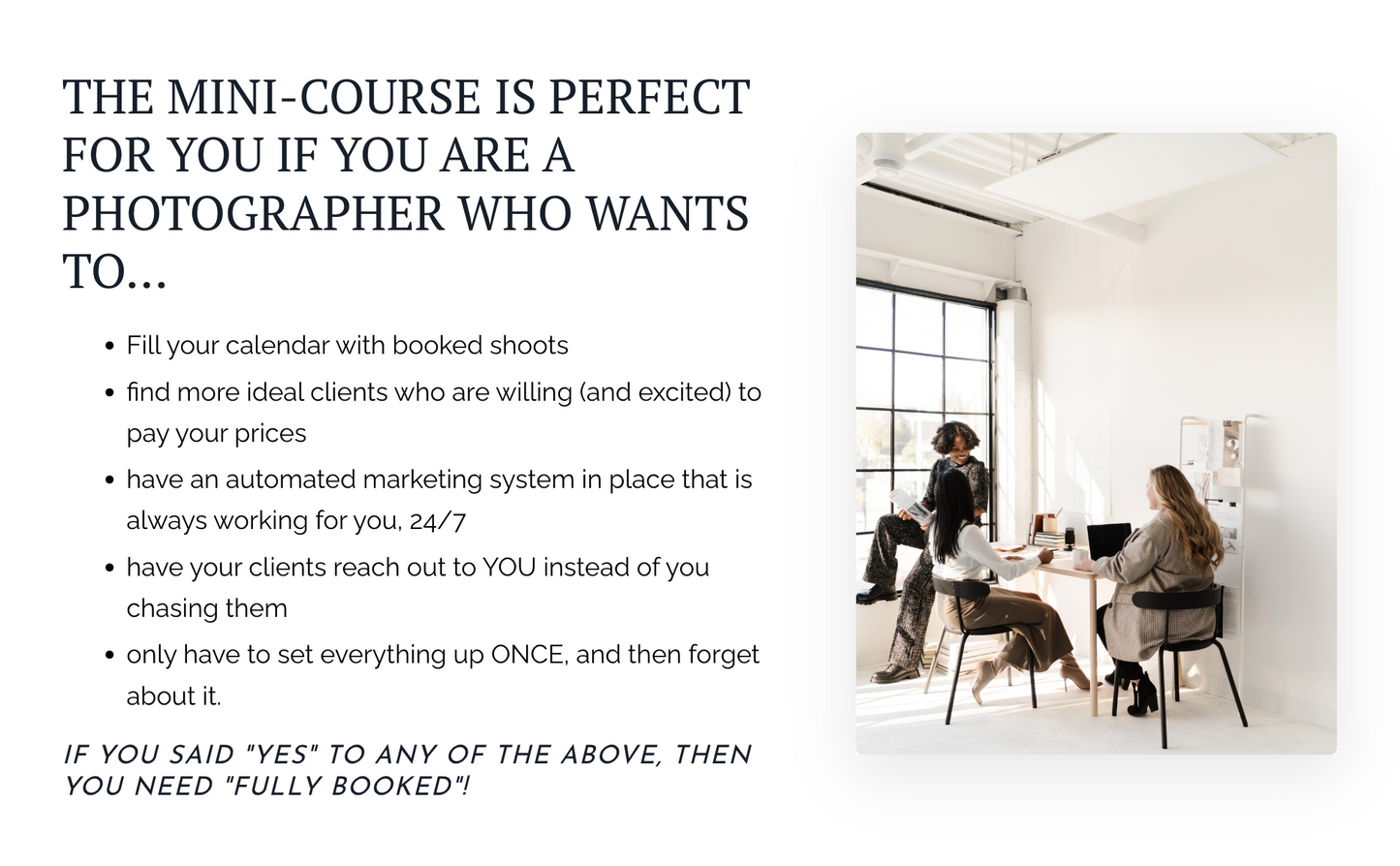 Fully Booked: Simplified Email Marketing