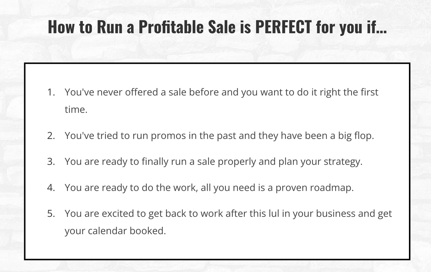 How to Run a Profitable Black Friday (or anytime) Sale
