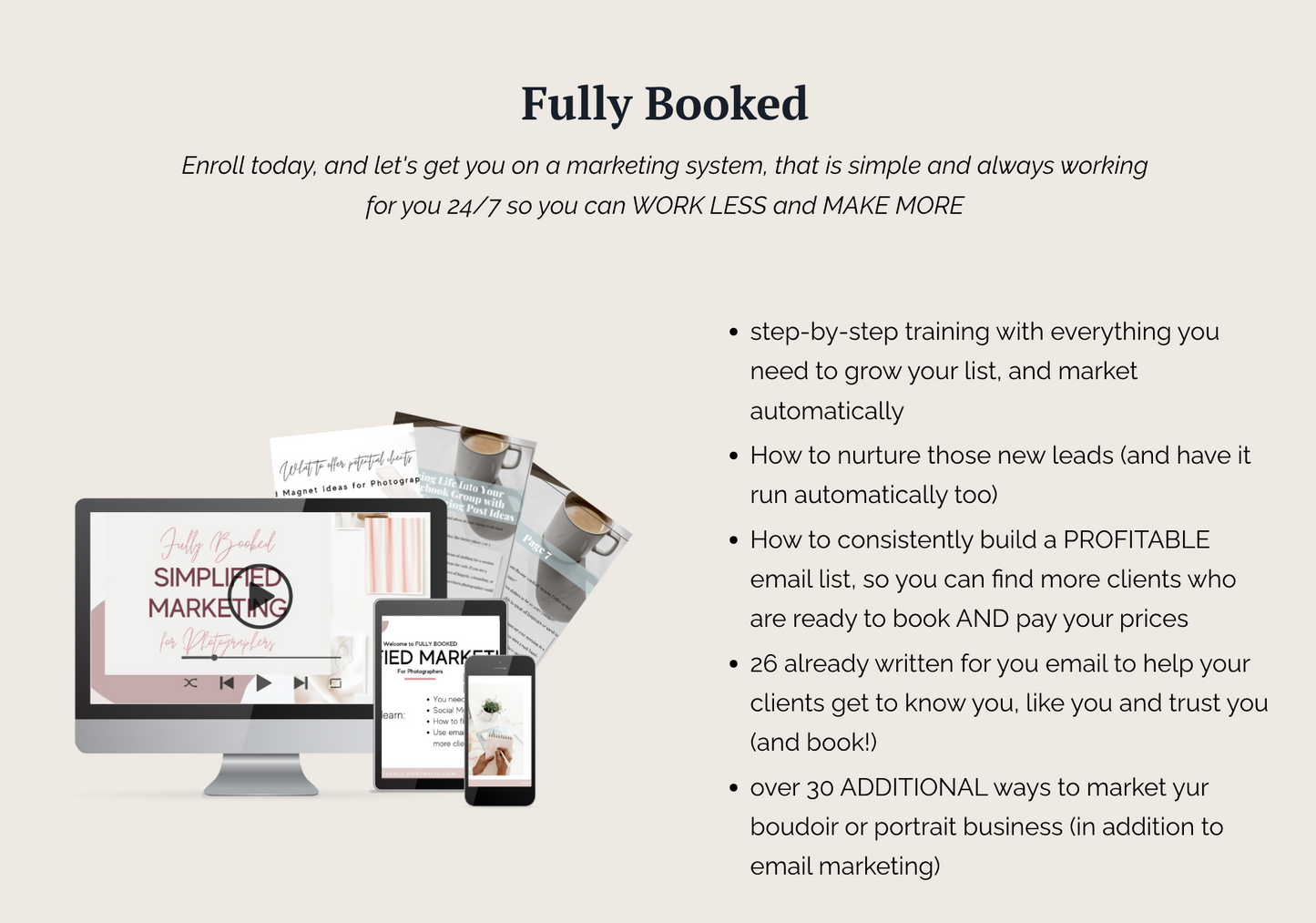 Fully Booked: Simplified Email Marketing