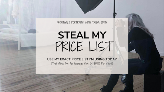 Portrait Price List Template